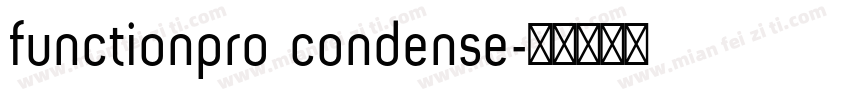 functionpro condense字体转换